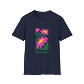 Flower Love Unisex Softstyle Girls T-Shirt - Vibrant Floral Design for Nature Lovers