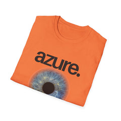 Azure Eye Girl T-Shirt | Unisex Softstyle Tee for Art & Nature Lovers