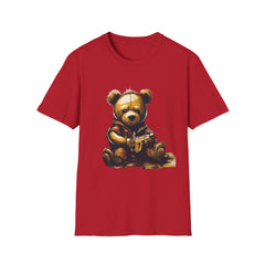 Cute Illustrated Bear Unisex Softstyle Teddy T-Shirt