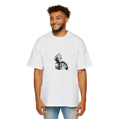 Men's Heavy Oversized DRAGON Tee with Bold Graphic Design