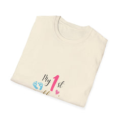 My 1st Mother's Day Parents T-Shirt - Unisex Softstyle Tee for New Moms