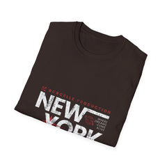 New York 2024 Unisex Softstyle Girls T-Shirt - Vintage Graphic Tee