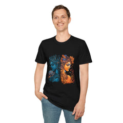 Devotional Printed T-Shirt - Artistic Nature Design