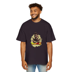 Dragon Fight Men's Heavy Oversized Tee - Streetwear Style