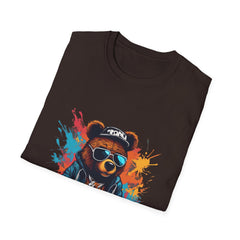 Cool Graphic Bear Unisex Teddy T-Shirt - Retro Vibe Streetwear