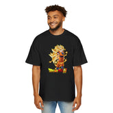 Dragon Ball Z Super Saiyan Men's Oversized Tee - Anime Graphic Tee for Fans