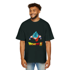 Dragon Ball Z Men's Heavy Oversized Tee - Bold Anime Graphic T-Shirt