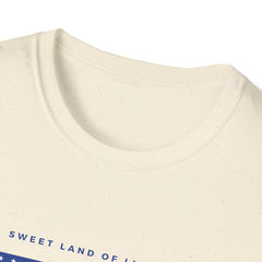 Unisex Softstyle Girls T-Shirt - Sweet Land of Liberty Graphic Tee