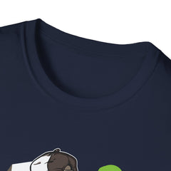 Skateboarding Dog Graffiti Graphic T-Shirt - Unisex Softstyle Tee