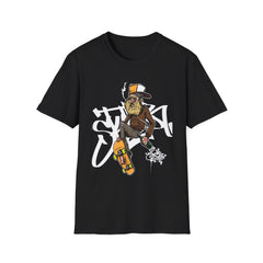Skateboard Graffiti Graphic Unisex Softstyle T-Shirt - Perfect for Skate Culture Enthusiasts