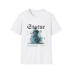 Artistic Statue Girls T-Shirt - Trendy Graphic Tee for Creative Souls