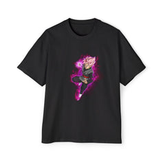 Men's Oversized Graphic Dragon Tee - Stylish Anime Superhero Design