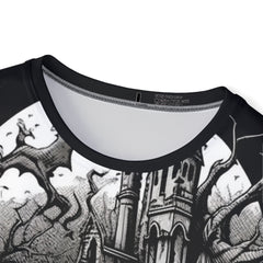 Gothic Castle Men's Sports Premium Jersey - Unique Athletic Tee for Halloween & Sports Enthusiasts