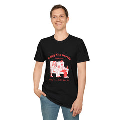 Cute Couples Movie Night Relatonship T-Shirt - Enjoy the Movie Design