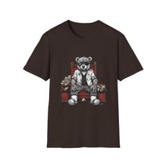 Funny Bear King Unisex Softstyle Teddy T-Shirt - Perfect for Casual Outings