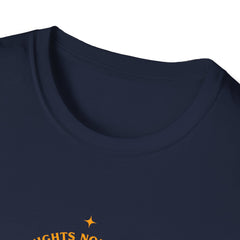Mountain Nights Unisex Softstyle Girls T-Shirt - Adventure Awaits Design