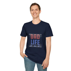 Dad Life Unisex Softstyle Parents T-Shirt - Perfect Gift for Father's Day