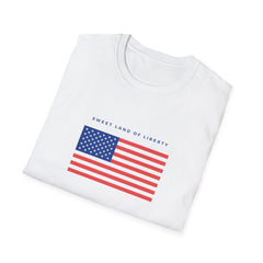 Unisex Softstyle Girls T-Shirt - Sweet Land of Liberty Graphic Tee