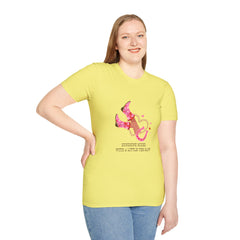 Sunshine Mixed Tee - Unisex Softstyle Girls T-Shirt with Fun Western Vibe