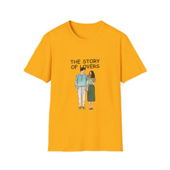 Love Story Unisex Softstyle Relatonship T-Shirt - Cute Couples Tee