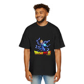 Dragon Ball Z Men's Heavy Oversized Tee - Super Saiyan Graphic T-Shirt