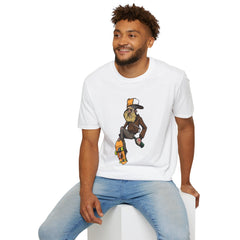Skateboard Graffiti Graphic Unisex Softstyle T-Shirt - Perfect for Skate Culture Enthusiasts