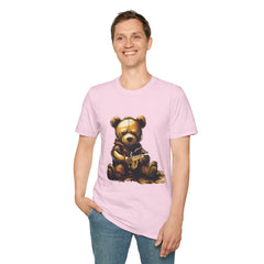 Cute Illustrated Bear Unisex Softstyle Teddy T-Shirt