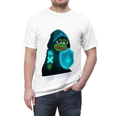 Virtuals Pepe Meme Unisex Tee, Cool Graphic T-Shirt for Gamers, Funny Gift for Friends, Casual Wear, Unique AOP Design, Perfect for Birthdays