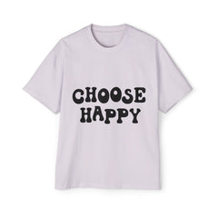 Choose Happy Oversized Tee for Positive Vibes