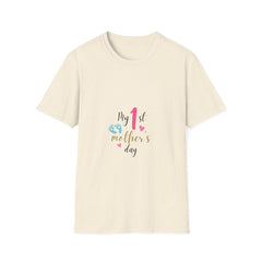 My 1st Mother's Day Parents T-Shirt - Unisex Softstyle Tee for New Moms