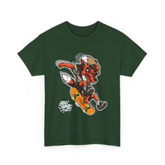 Rad Fox Skater--Printed Graffiti