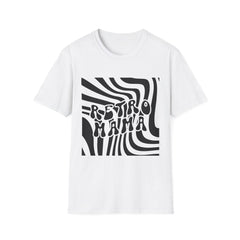 Retro Mama Printed English quotes Unisex Softstyle T-Shirt - Groovy Vibes Apparel