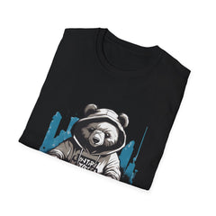 Cool Bear Graphic Unisex Teddy T-Shirt - Casual Streetwear