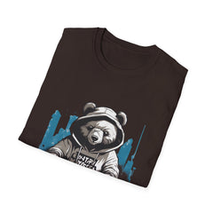 Cool Bear Graphic Unisex Teddy T-Shirt - Casual Streetwear