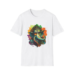 Devotional Printed T-Shirt - Colorful Art Tee for Spiritual Vibes