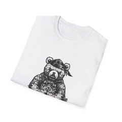 Cool Bear Graphic Unisex Softstyle Teddy T-Shirt - Perfect for Casual Wear