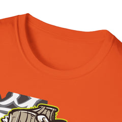 Urban Graffiti Art T-Shirt - Unisex Softstyle Tee with Cool Character Design