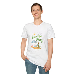 Paradise Beach Vibes Unisex Softstyle Summer T-Shirt