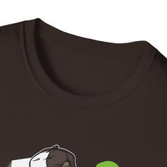 Skateboarding Dog Graffiti Graphic T-Shirt - Unisex Softstyle Tee