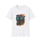 Devotional Printed T-Shirt | Colorful Abstract Face Design