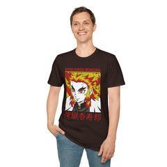 DEMONSSLAYER ANIME Printed T-Shirt - Kyoujurou Rengoku Design