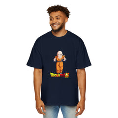 Dragon Ball Z Krillin Men's Heavy Oversized Tee - Comfortable Anime Shirt