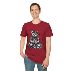 Cool Bear Graphic Unisex Softstyle Teddy T-Shirt - Perfect for Casual Wear