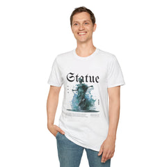 Artistic Statue Girls T-Shirt - Trendy Graphic Tee for Creative Souls