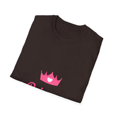 Softstyle Princess Relatonship T-Shirt - Playful Crown Design for Kids