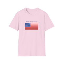 Unisex Softstyle Girls T-Shirt - Sweet Land of Liberty Graphic Tee