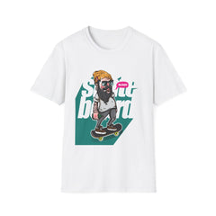 Skateboarder Graffiti Graphic Unisex Softstyle T-Shirt - Street Vibe Tee