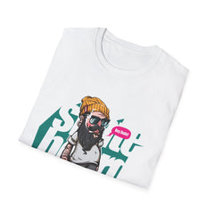 Skateboarder Graffiti Graphic Unisex Softstyle T-Shirt - Street Vibe Tee