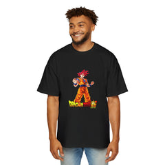 Dragon Ball Z Oversized Tee for Men - Retro Anime Graphic T-Shirt