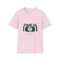 Unisex Softstyle Money T-Shirt - 'Time Is Money' Graphic Tee